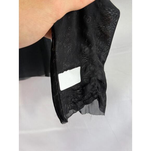 Monse Rose Printed Mesh Top Size M with Mesh Tear - Picture 8 of 9